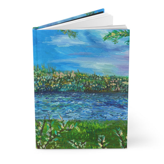 Lake in a Forest - Hardcover Journal