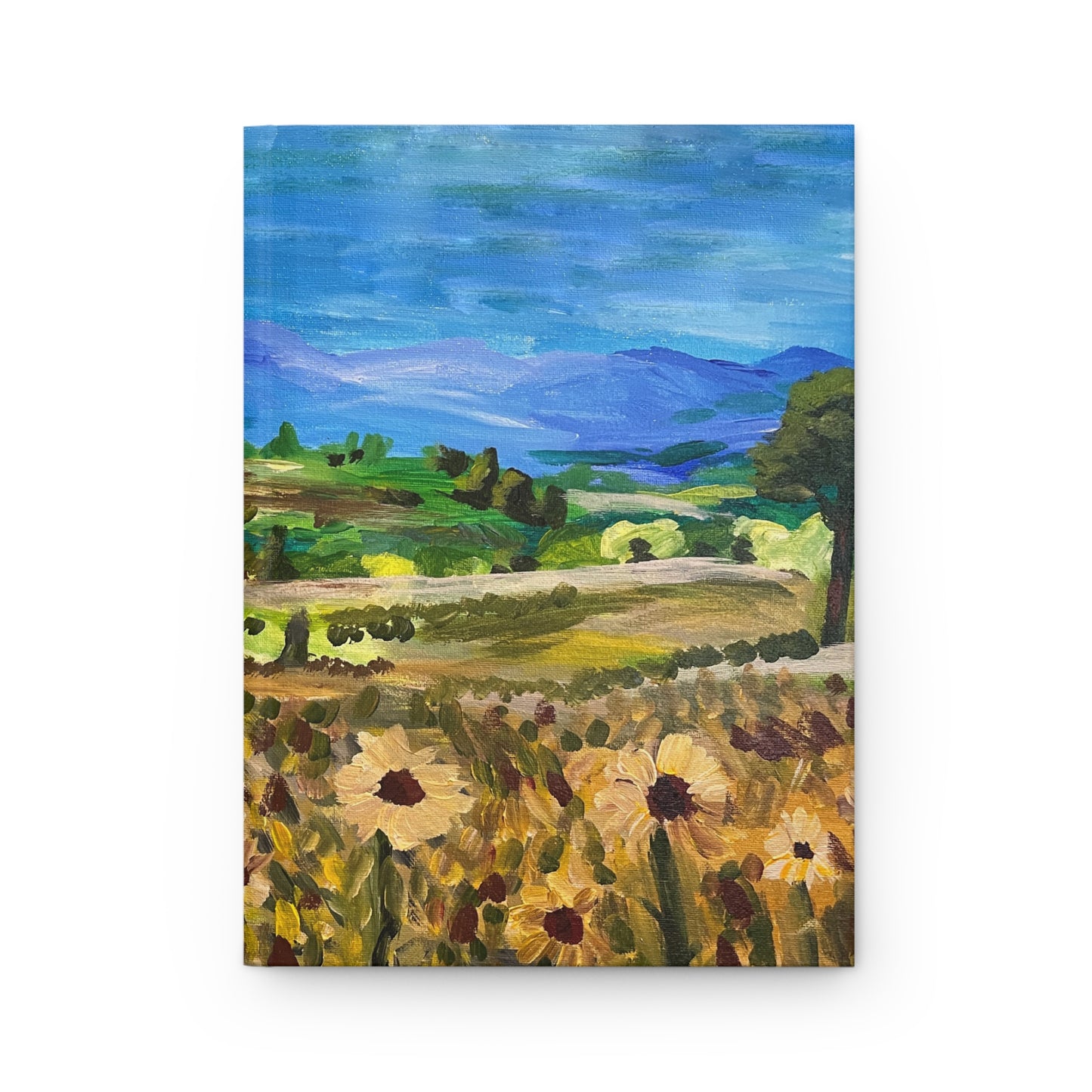 Sunflower Field - Hardcover Journal